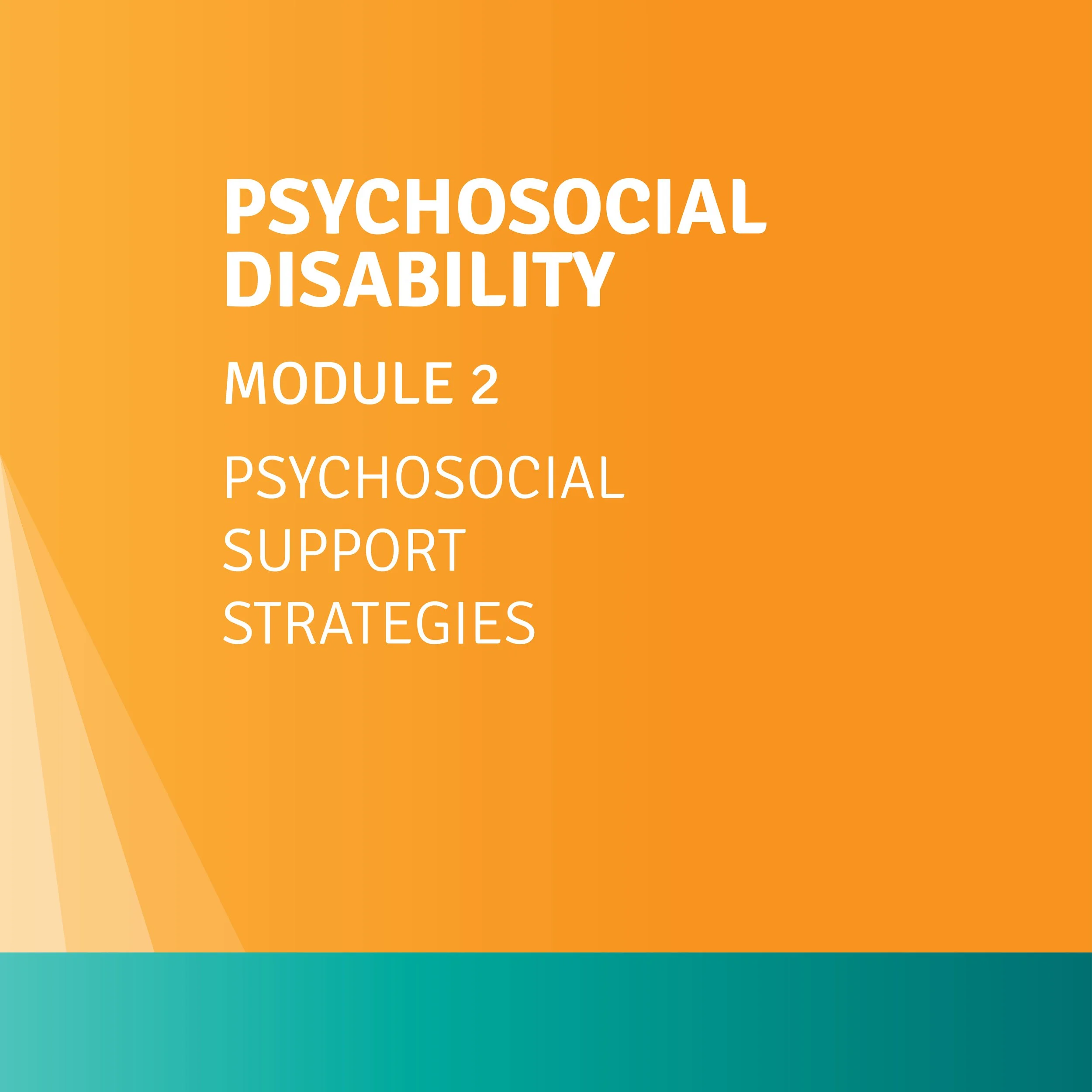 Module 2: Psychosocial Support Strategies