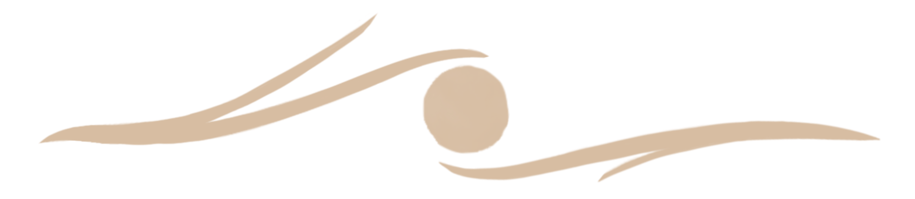 Abstract beige and light brown curved lines with a central circular shape on a transparent background.