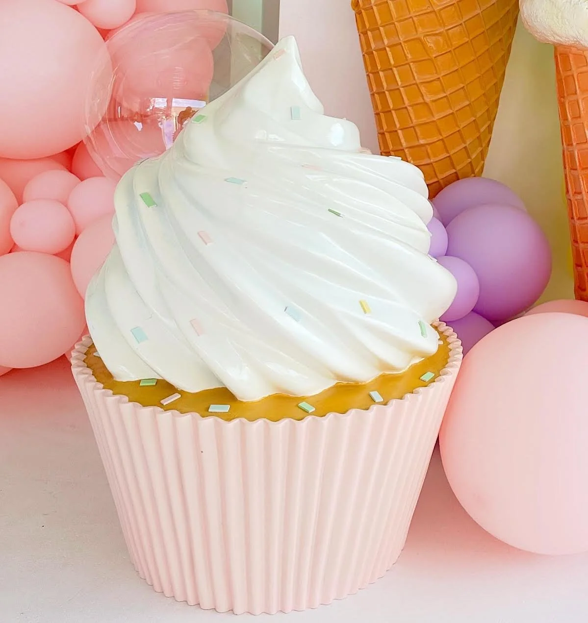 Life size cupcake prop