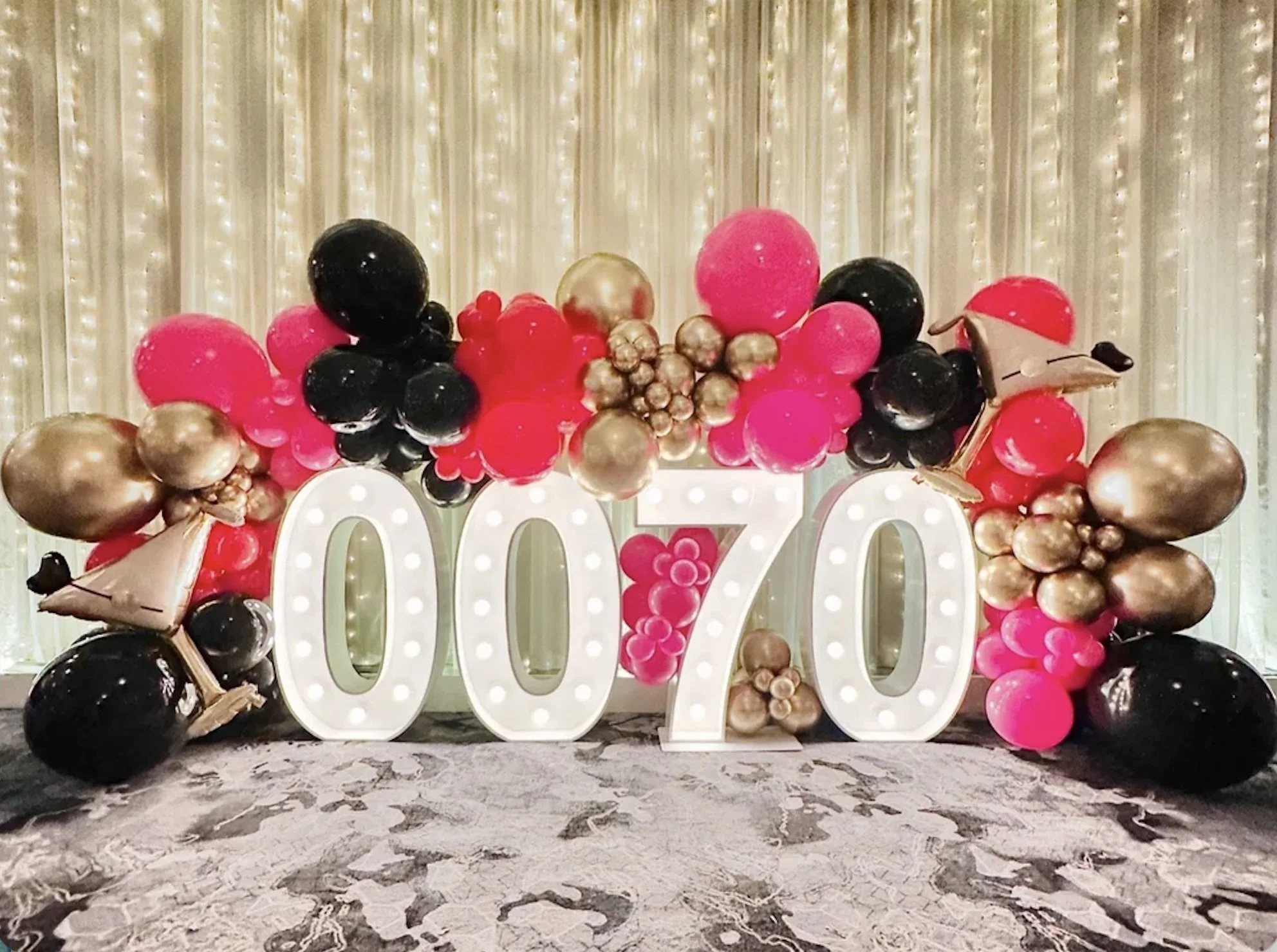 007 themed 70th birthday 