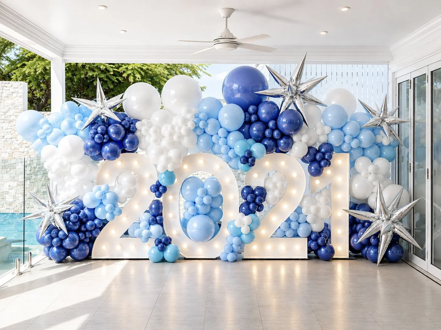 Brisbane Grammar School Formal 2021 - Balloon Wall - Light Up Numbers - Print Candy.jpeg