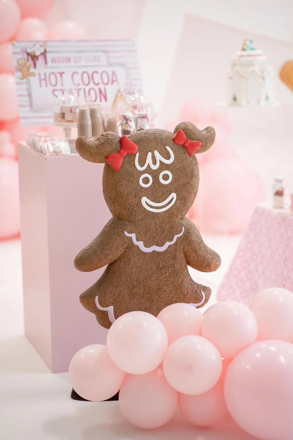 Life size gingerbread prop for a Gingerbread party theme