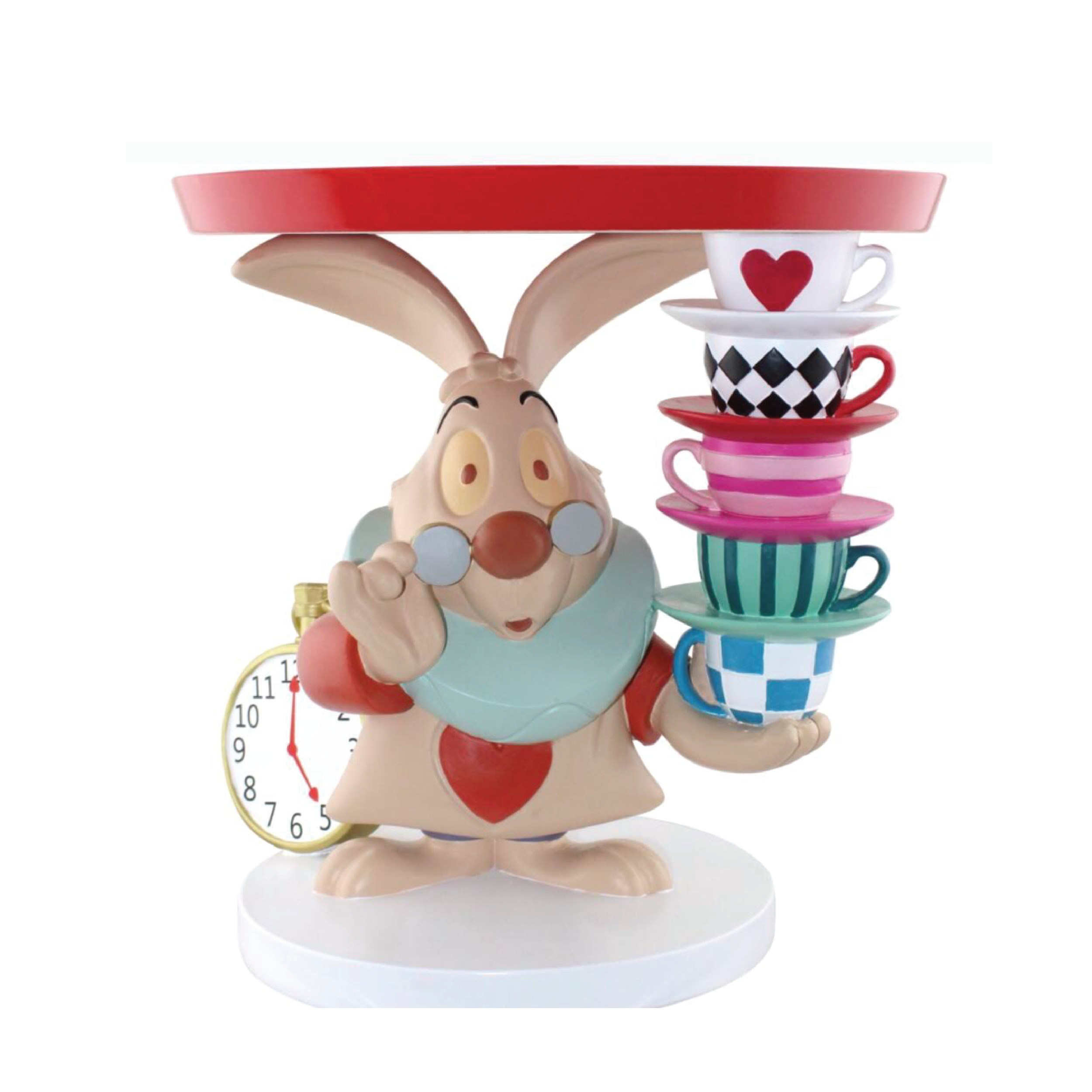 Alice in Wonderland White Rabbit cake stand