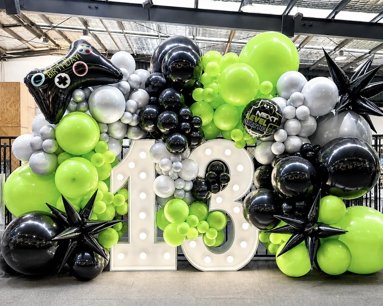XBox Themed Balloons - 13th Birthday - Kids Party Hire - Print Candy.jpeg