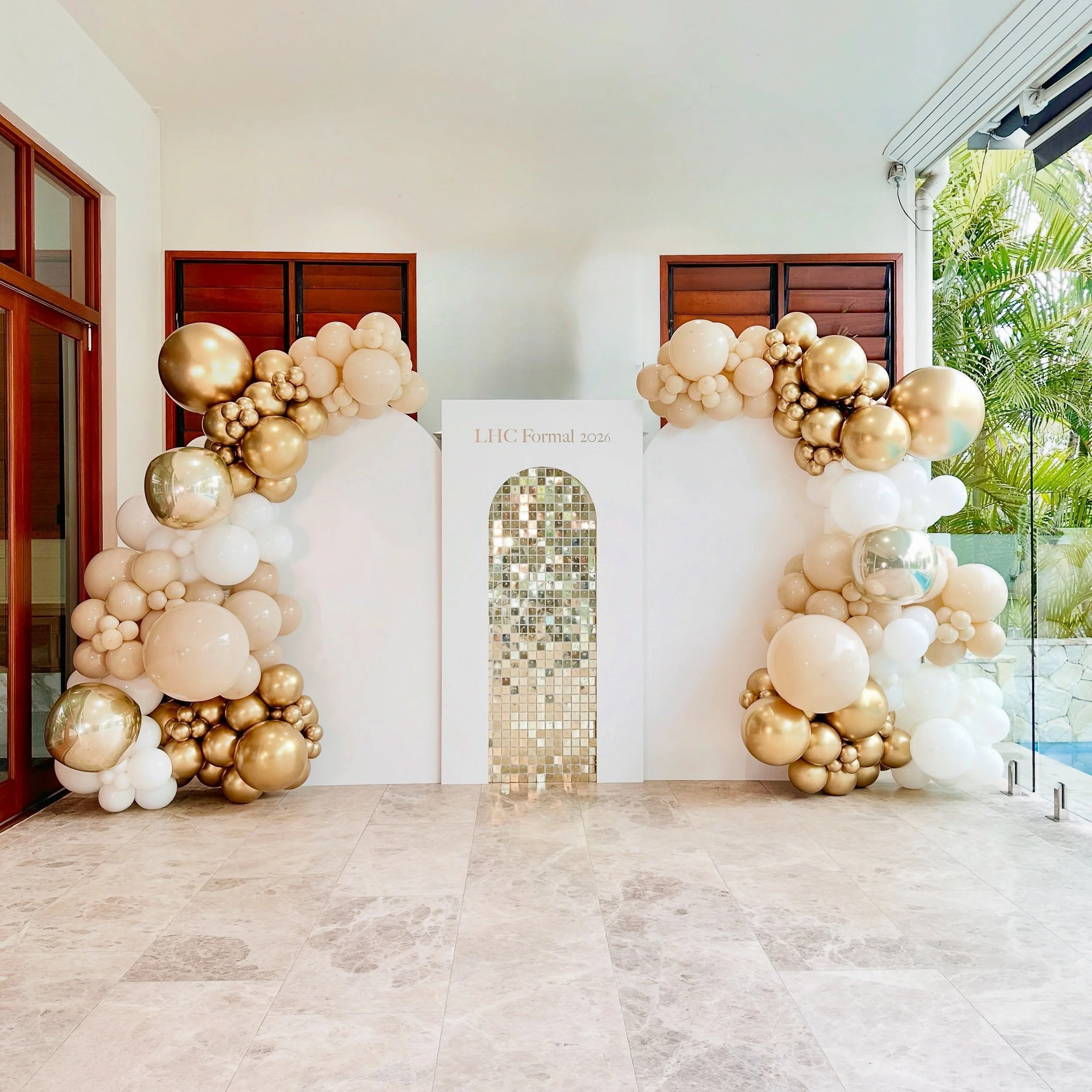 Golden Hour ✨ LHC Formal 2026

Graduating Year 12 is a milestone worth celebrating. We created a classic yet modern backdrop for a pre formal party to style the event to look as special as the achievement these kids have worked hard for 

✨🎓

Event 