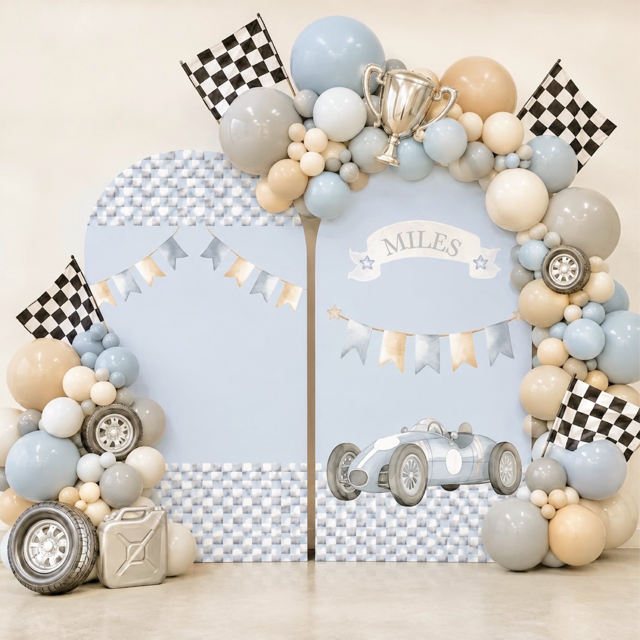 🏎️💨 READY, SET, TWO! 🏁🎉

Miles cruised into TWO with a high-speed birthday celebration! 🏎️🏆

A race-car themed backdrop made for big smiles, little racers, and unforgettable birthday memories ❤️🖤🏁

🎈 Themed Balloon Installation
🏎️ Race Car 