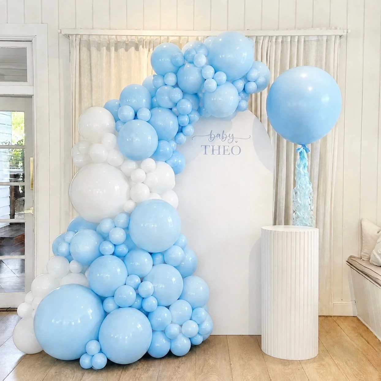 Baby Theo&rsquo;s Baby Shower 🤍🩵

A beautiful celebration for Baby Theo, styled in soft blue and white with a statement backdrop, luxe balloon installation and elegant details designed to make the day feel extra special

From baby showers and gende