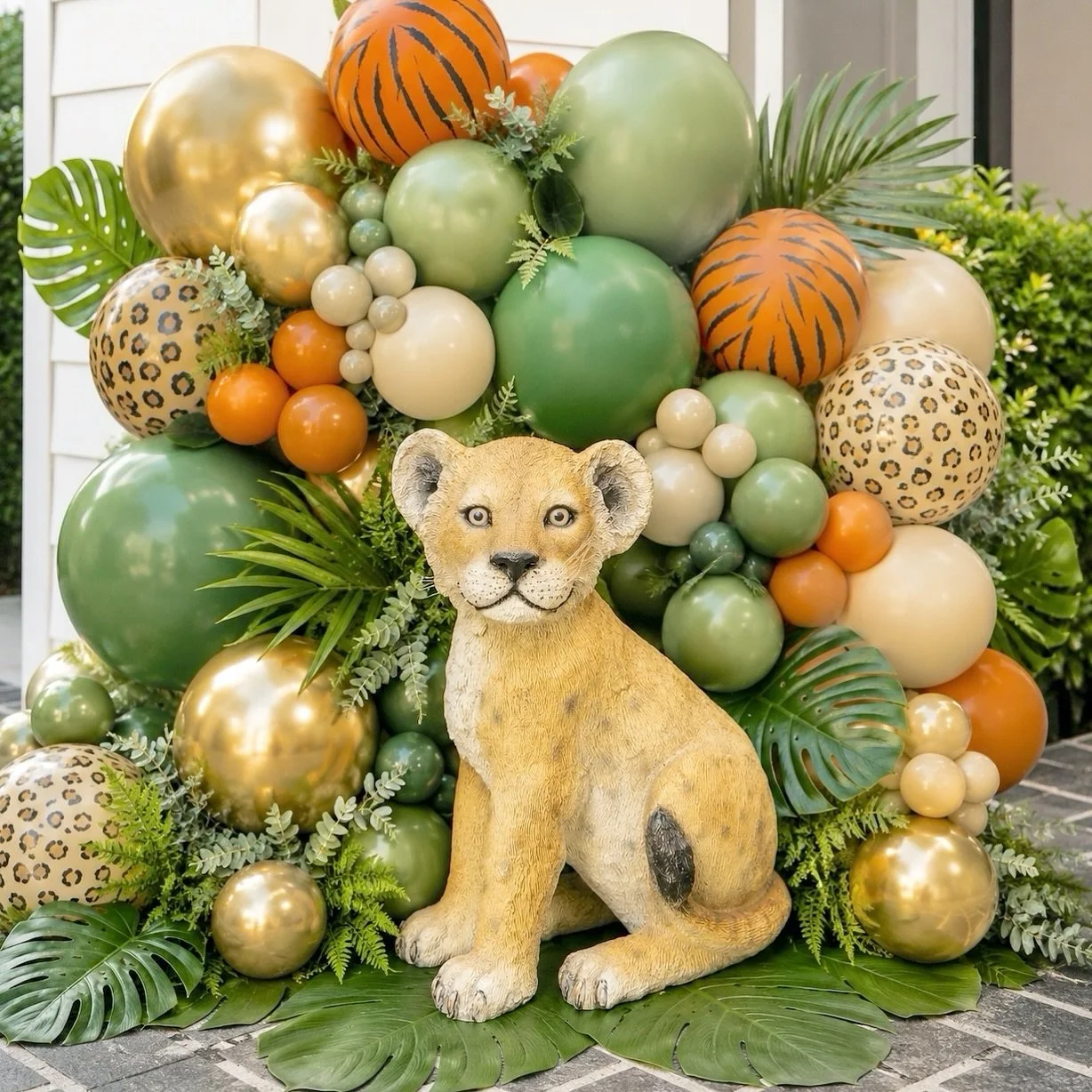 WILD ONE 🦁 Meet our little king of the jungle 

Our life-size Lion Cub Prop is the perfect addition to a Wild One birthday, Two Wild party, jungle celebration or safari-themed baby shower.

Style him alongside one of our Safari Party Backdrops and a