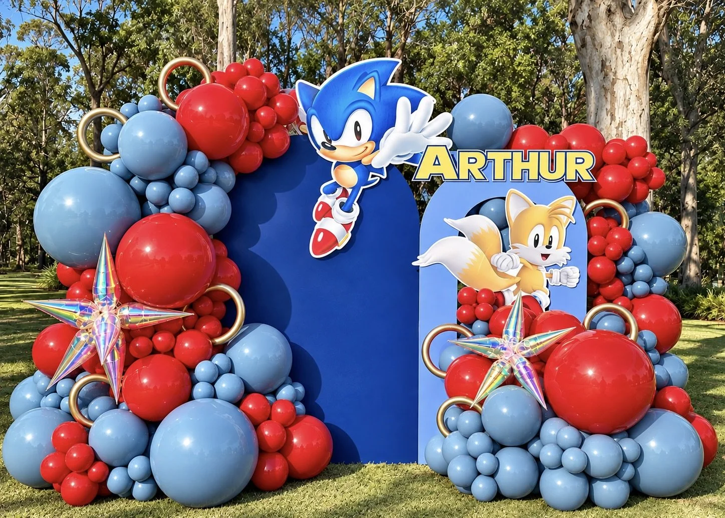 SONIC 1.2m AND TAILS 90cm