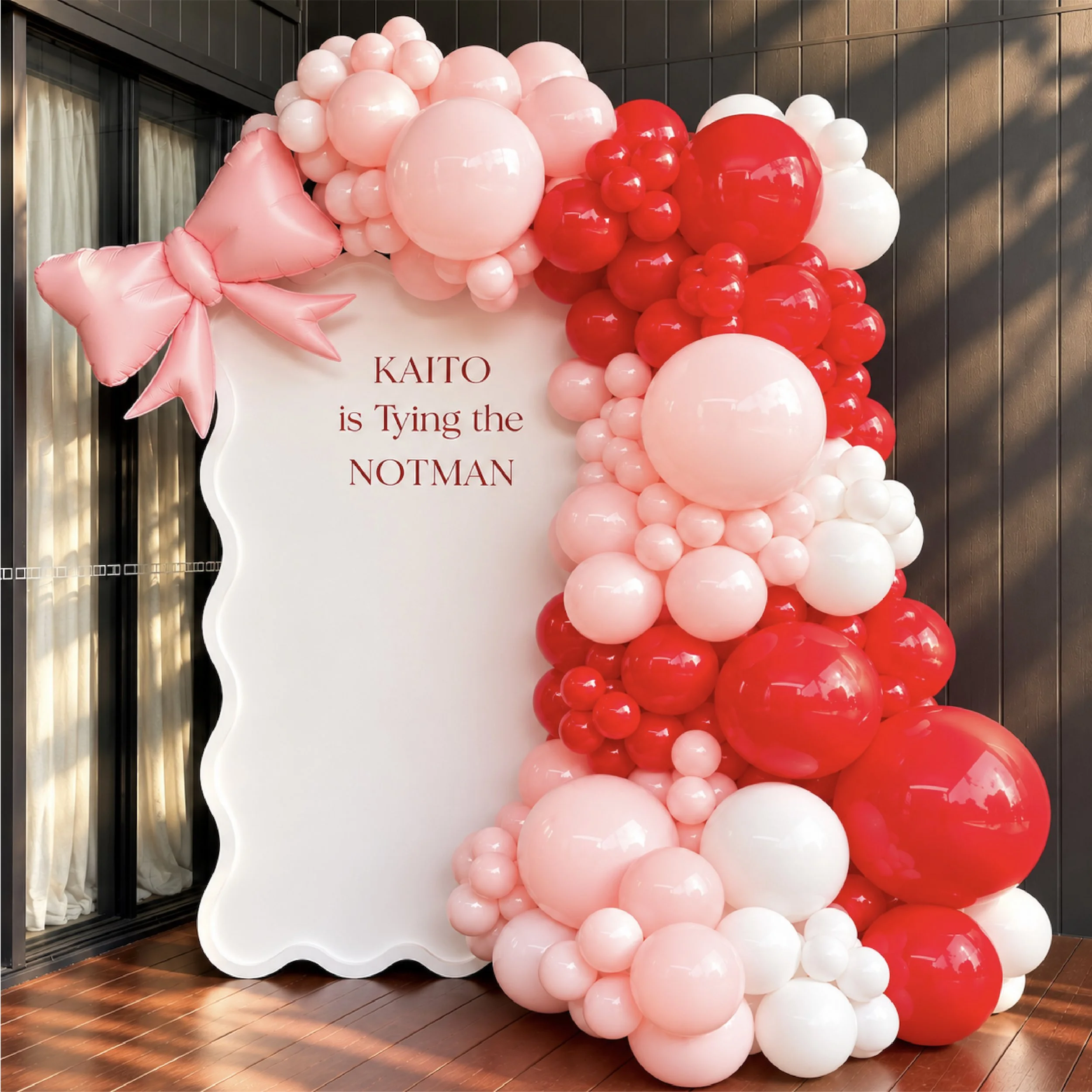 Tying The Knot - Bachelorette Party - Wavy Backdrop - Gold Coast Balloons - Print Candy.jpg