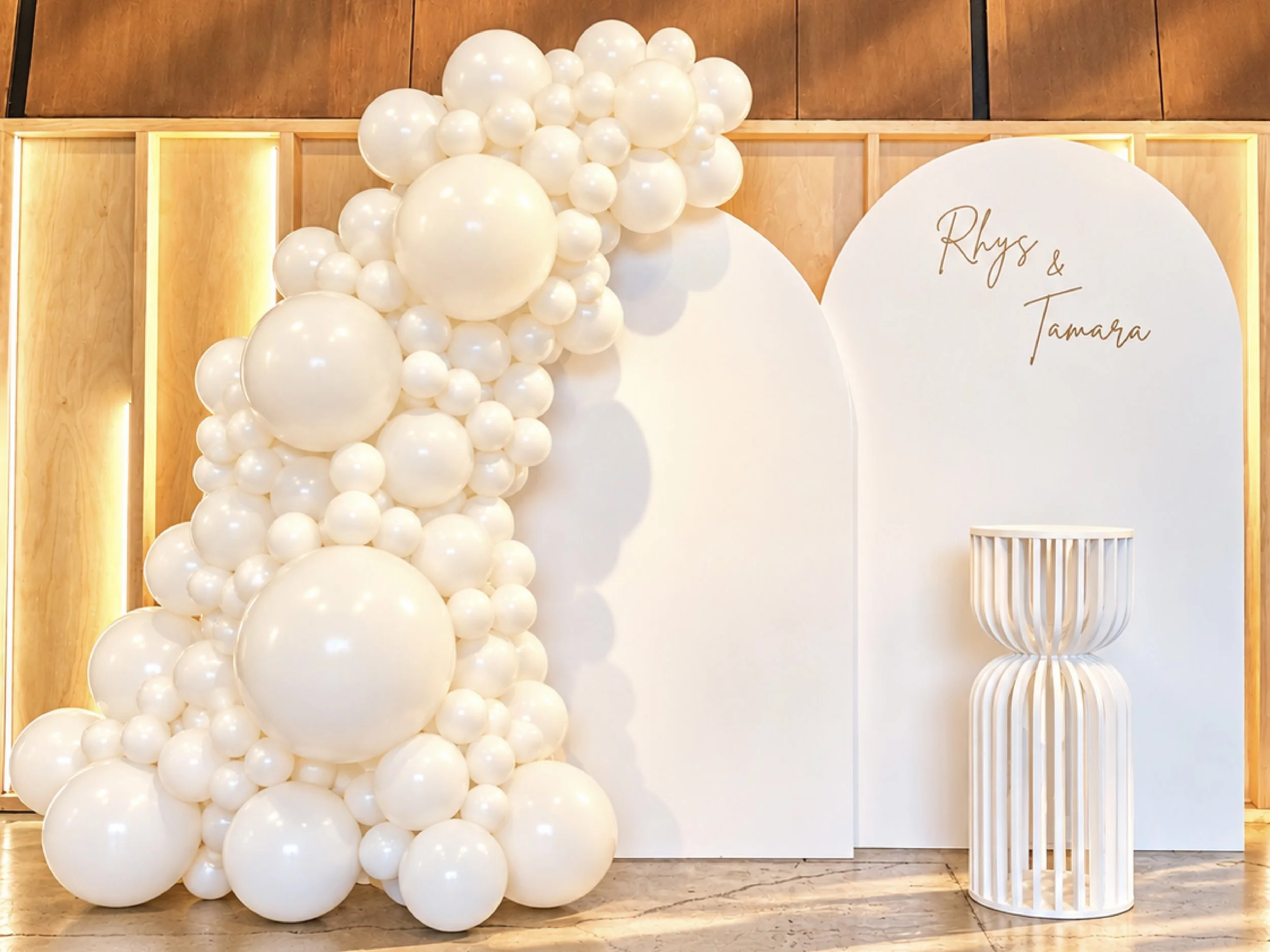Engagement Party - Wedding Balloons - Balloon Arch Backdrop - Bridal Shower - Print Candy 2.jpg