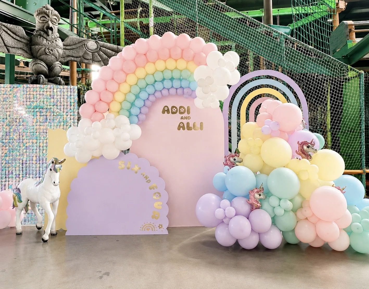 Unicorn Birthday - Unicorn Prop - Brisbane Balloons - Brisbane Backdrop Hire - Print Candy.jpeg
