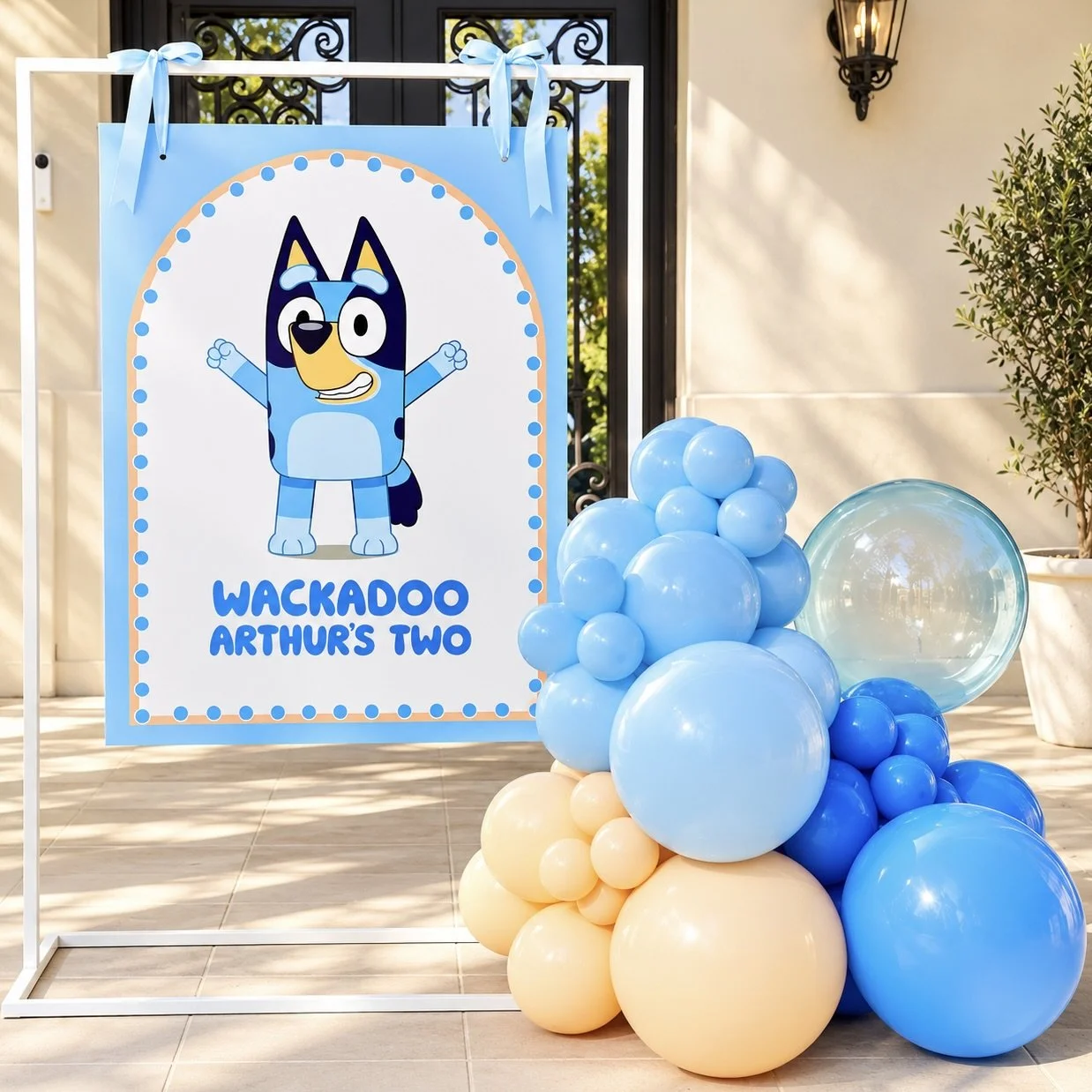 Personalised Bluey Sign with balloons by Print Candy .jpeg