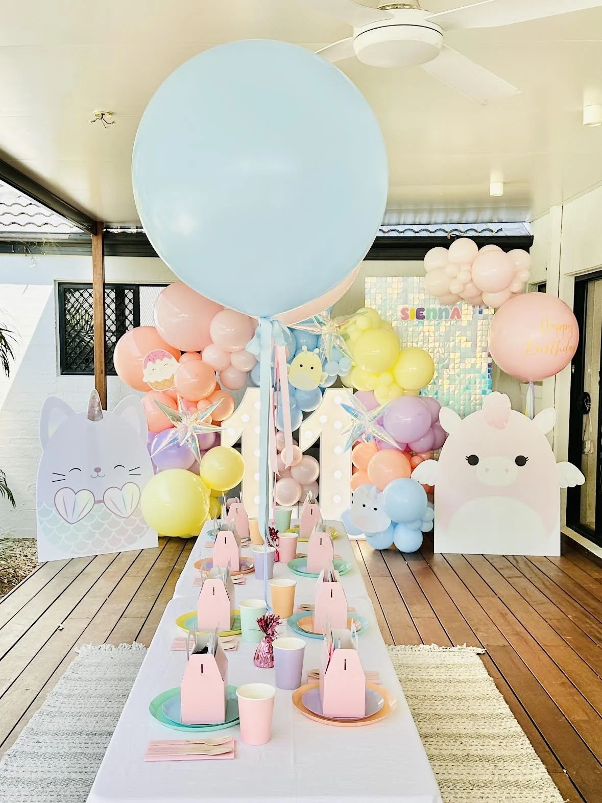 Squishmallow birthday party for an eleven year old