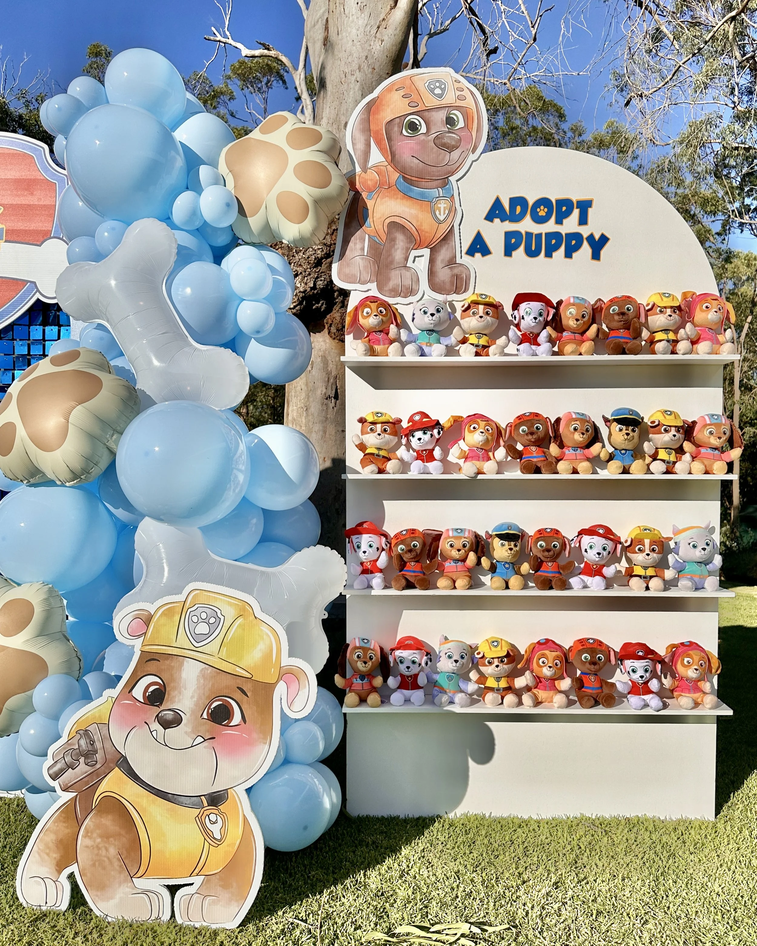 Treat Wall for Paw Patrol Party.JPG