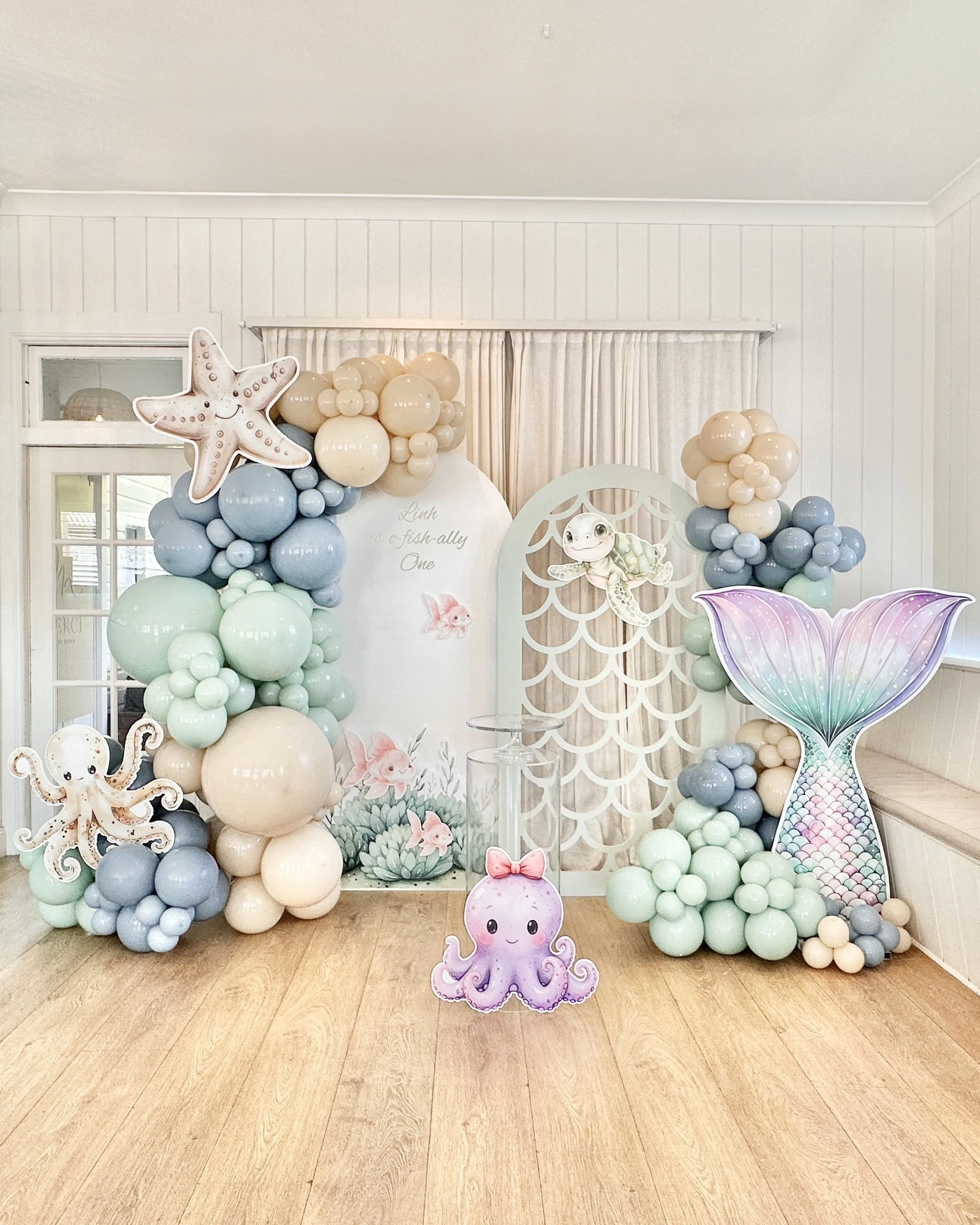 Under The Sea party styling for a 1st Birthday