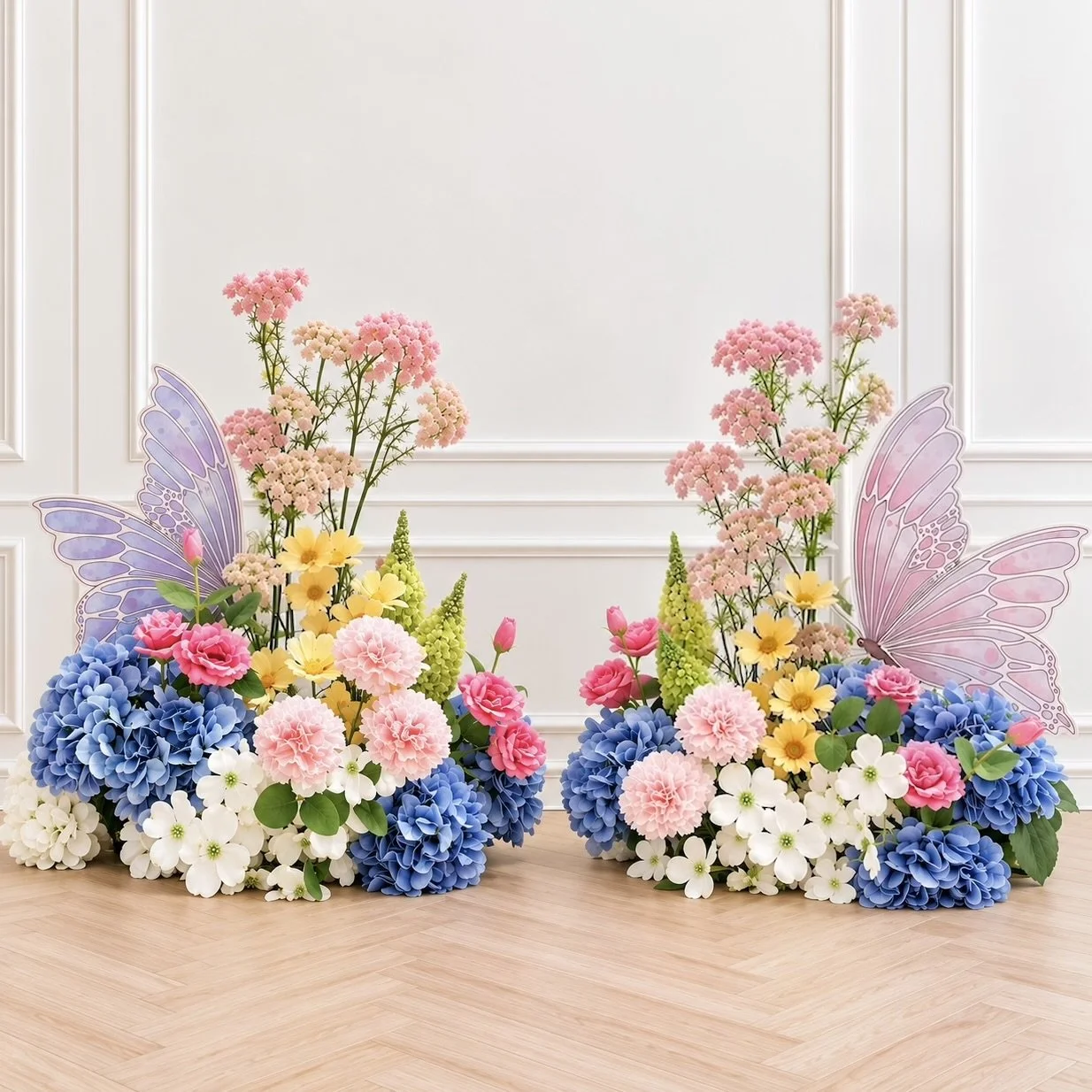 Butterfly Faux Flower Arrangements - Flower Hire - Print Candy.jpeg