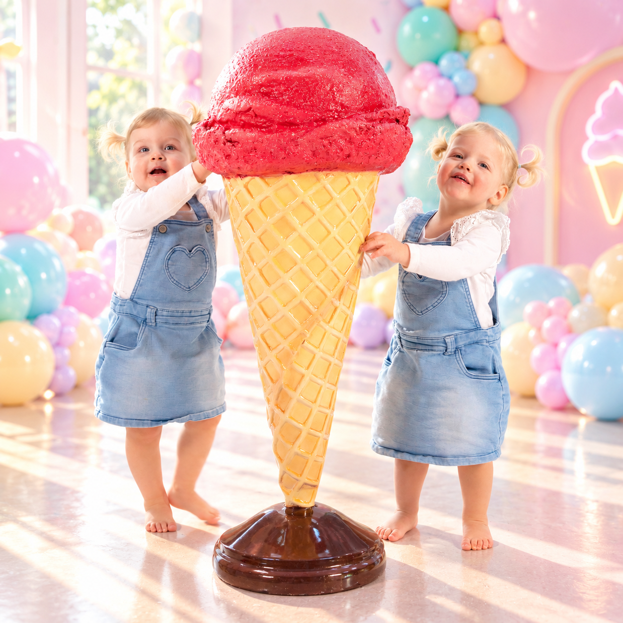 Strawberry Ice Cream Prop - Kids Party hire - themed Props - Print Candy.png