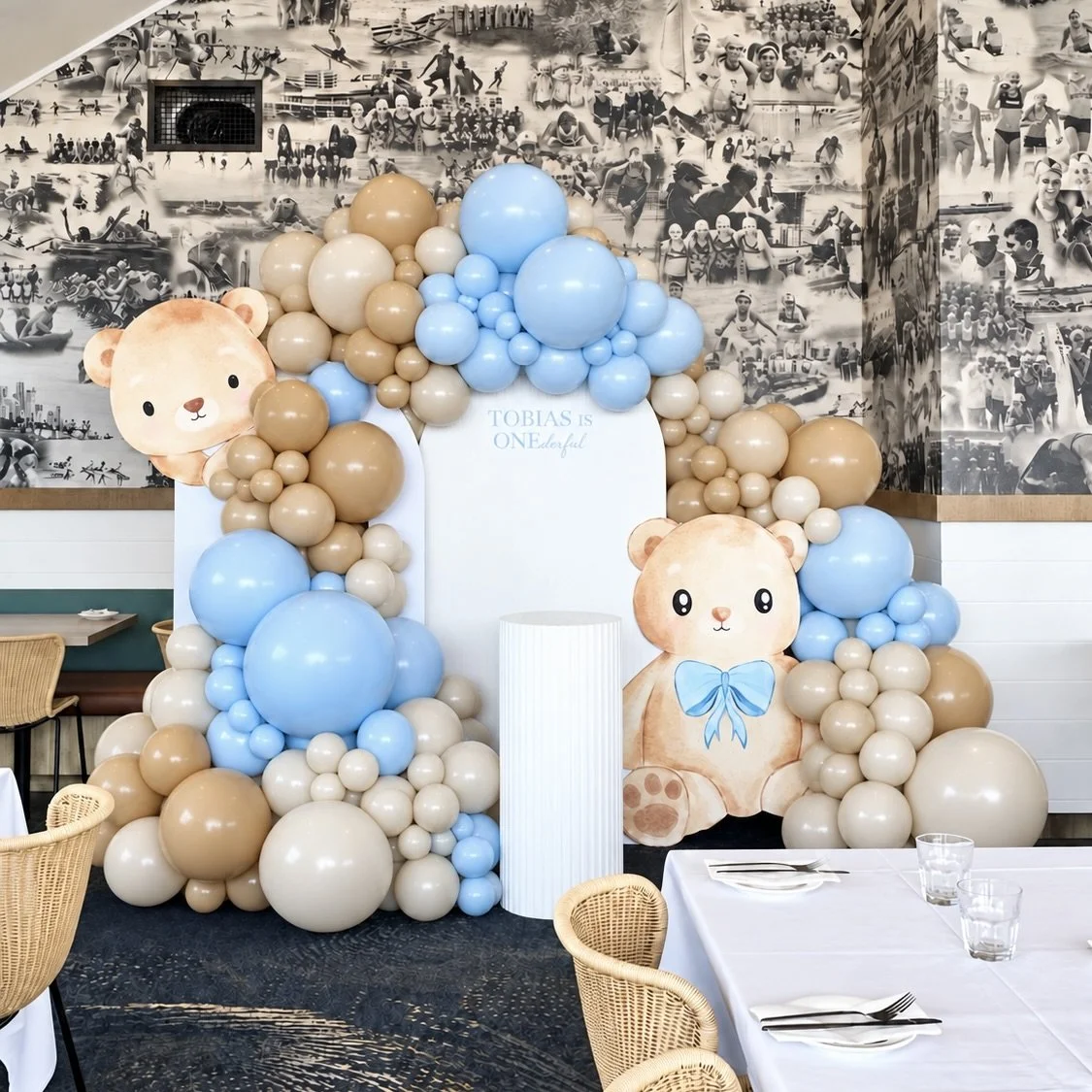 Teddy Bear 1st Birthday - Gold Coast Balloons - Event Hire Gold Coast - Print Candy.jpeg