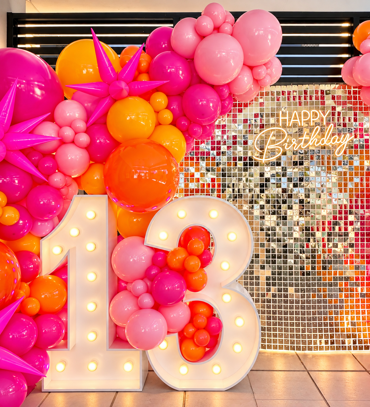 13th Birthday - Balloons - Shimmer Wall - Print Candy.png