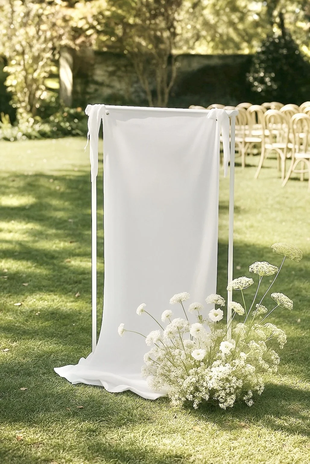 Personalised linen and metal frame sign