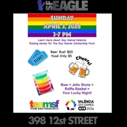 @sfeaglebar come join us on April 5th from 3-7pm