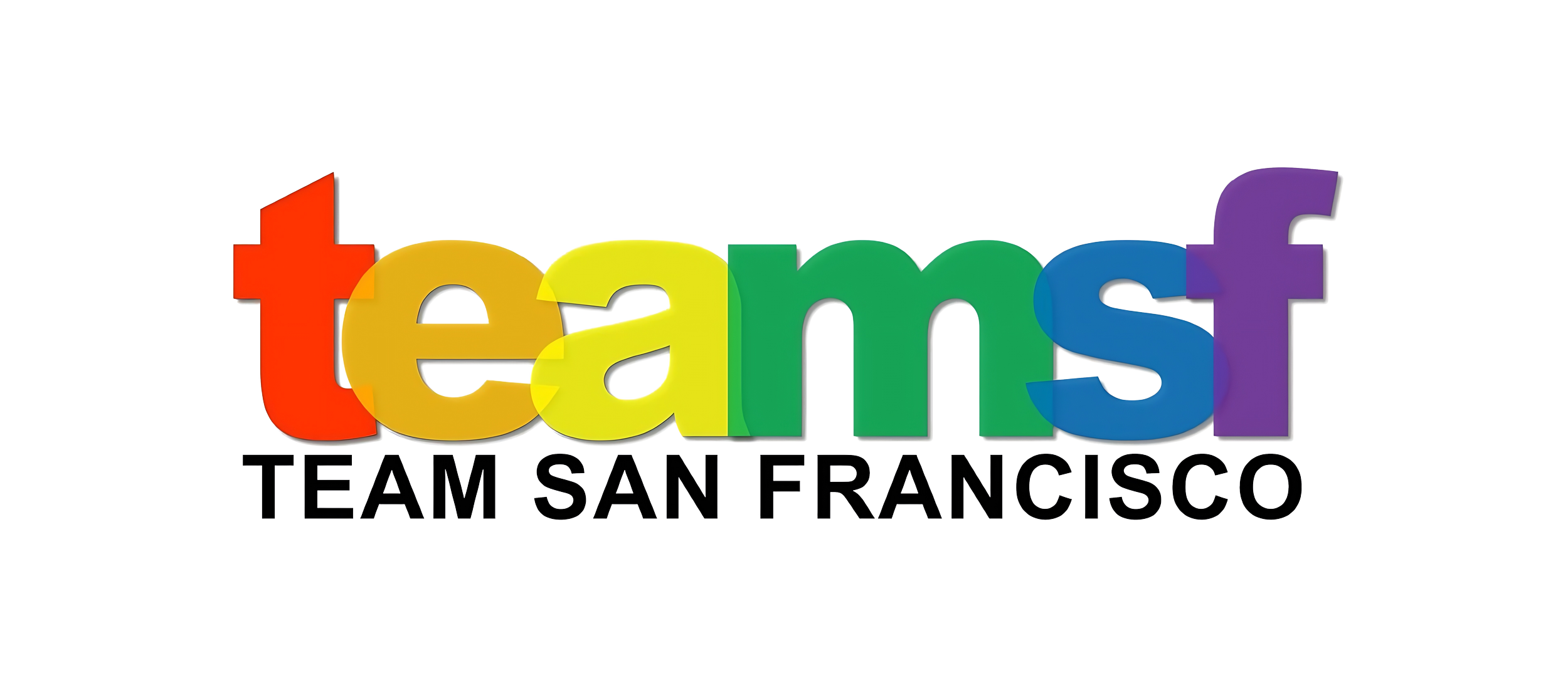 Colorful text reading 'teamst' with 'TEAM SAN FRANCISCO' below.