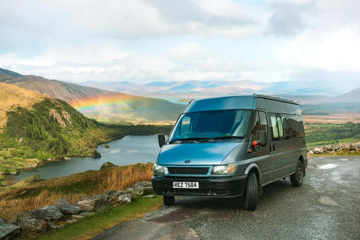 Thank you @onlyvans_belfast for making a trip I&rsquo;ve dreamt of since I was a kid possible &hearts;️ 

#glanmorelake #ireland #republicofireland #vantrip #healypass #healypassireland #ireland🇮🇪