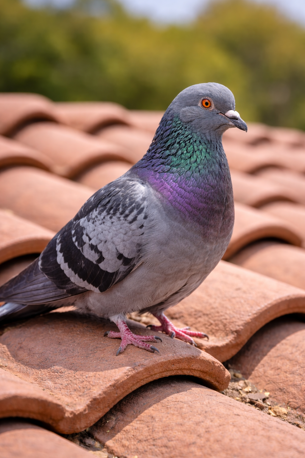bird nesting under solar panels before bird proofing mesh installation, solar panel pest protection mesh blocking pigeons and rodents, solar panel mesh protection around rooftop solar array