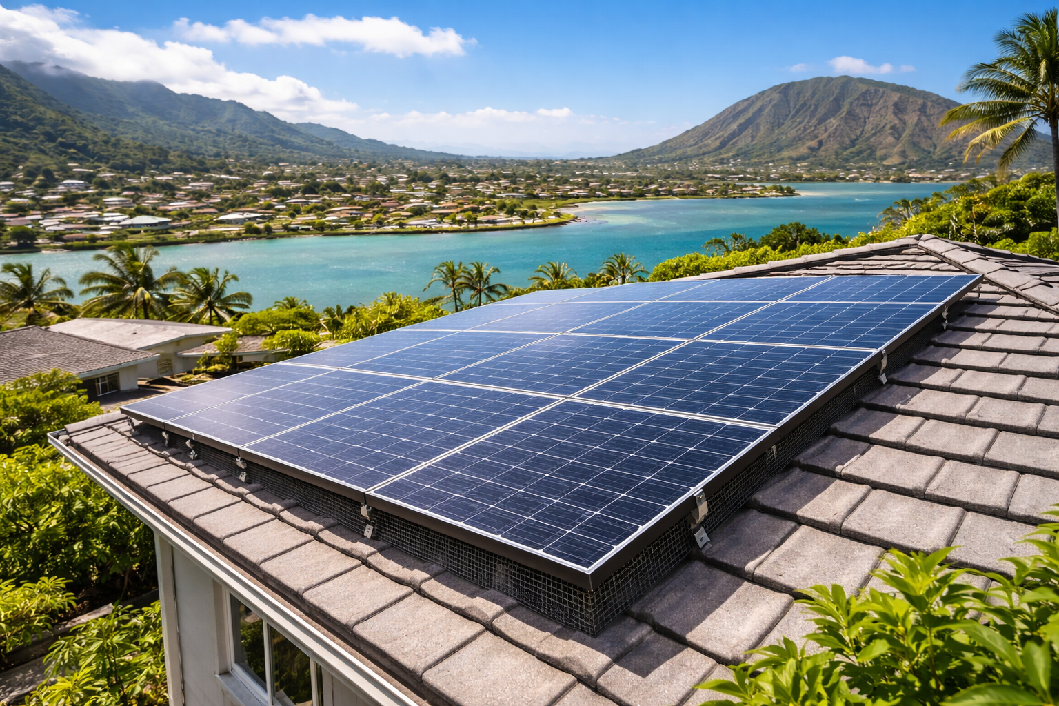 Oahu Solar Care provides reliable solar panel bird proofing and solar panel cleaning services in Hawaii Kai