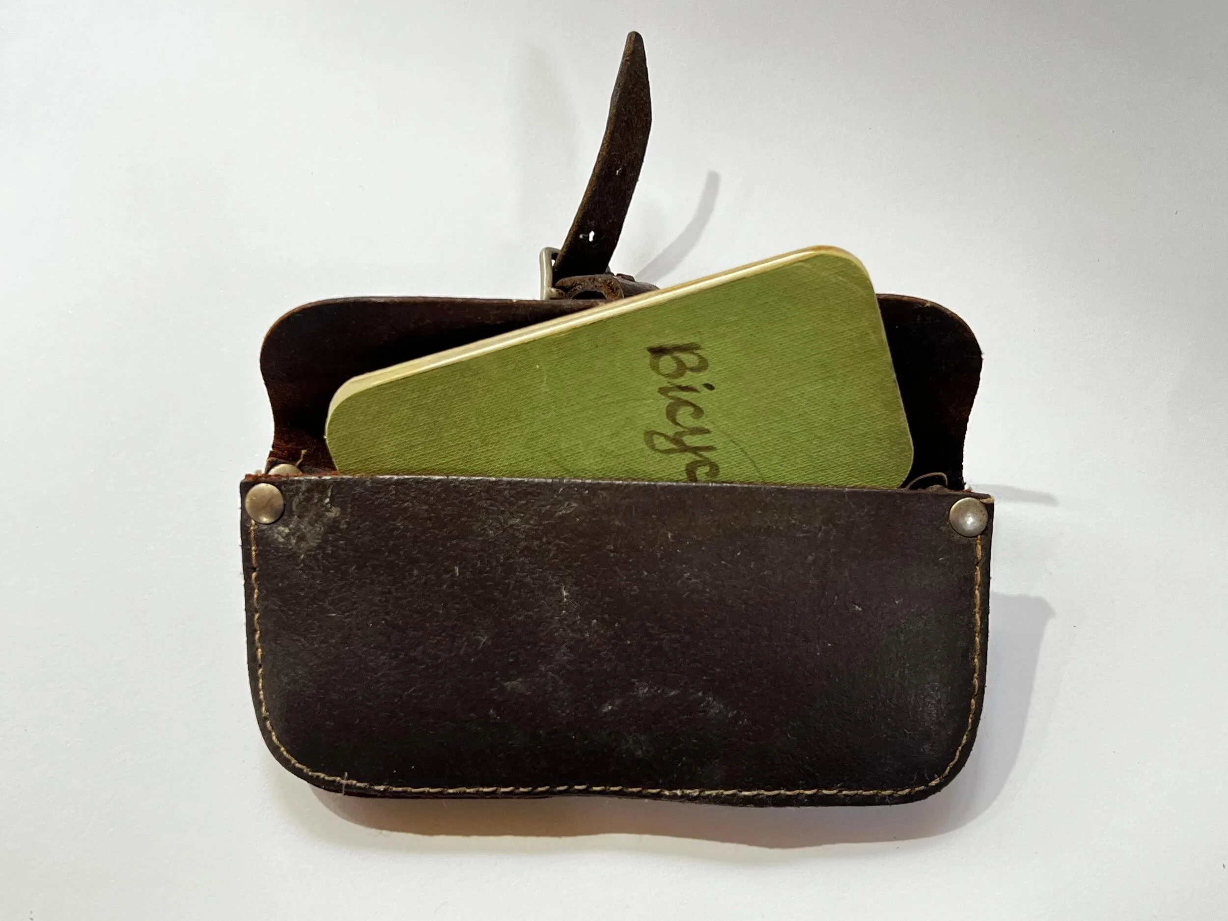 Book in bicycle puncture kit