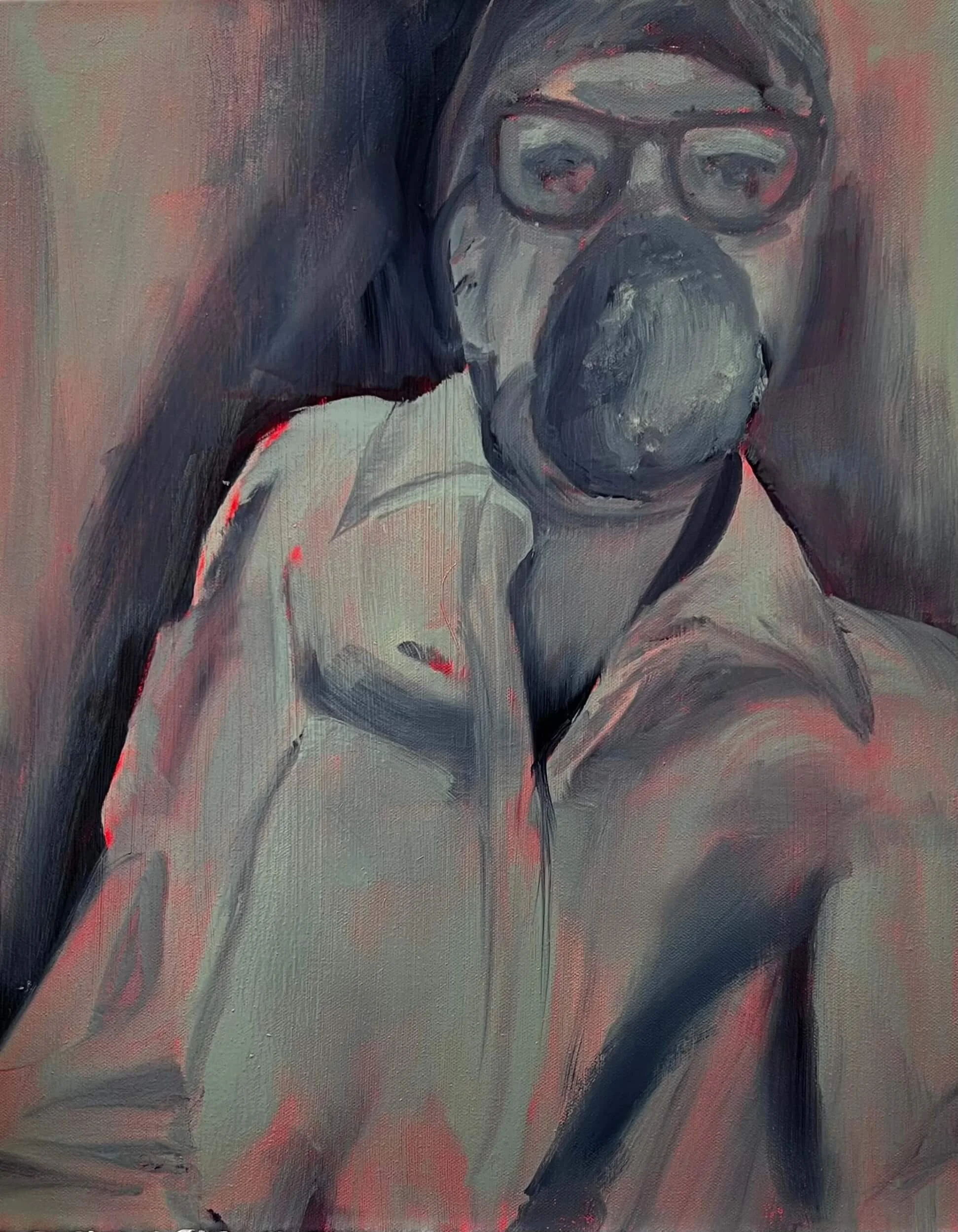 Trace 2024 Oil and acrylic on canvas 50 cm x 60 cm
