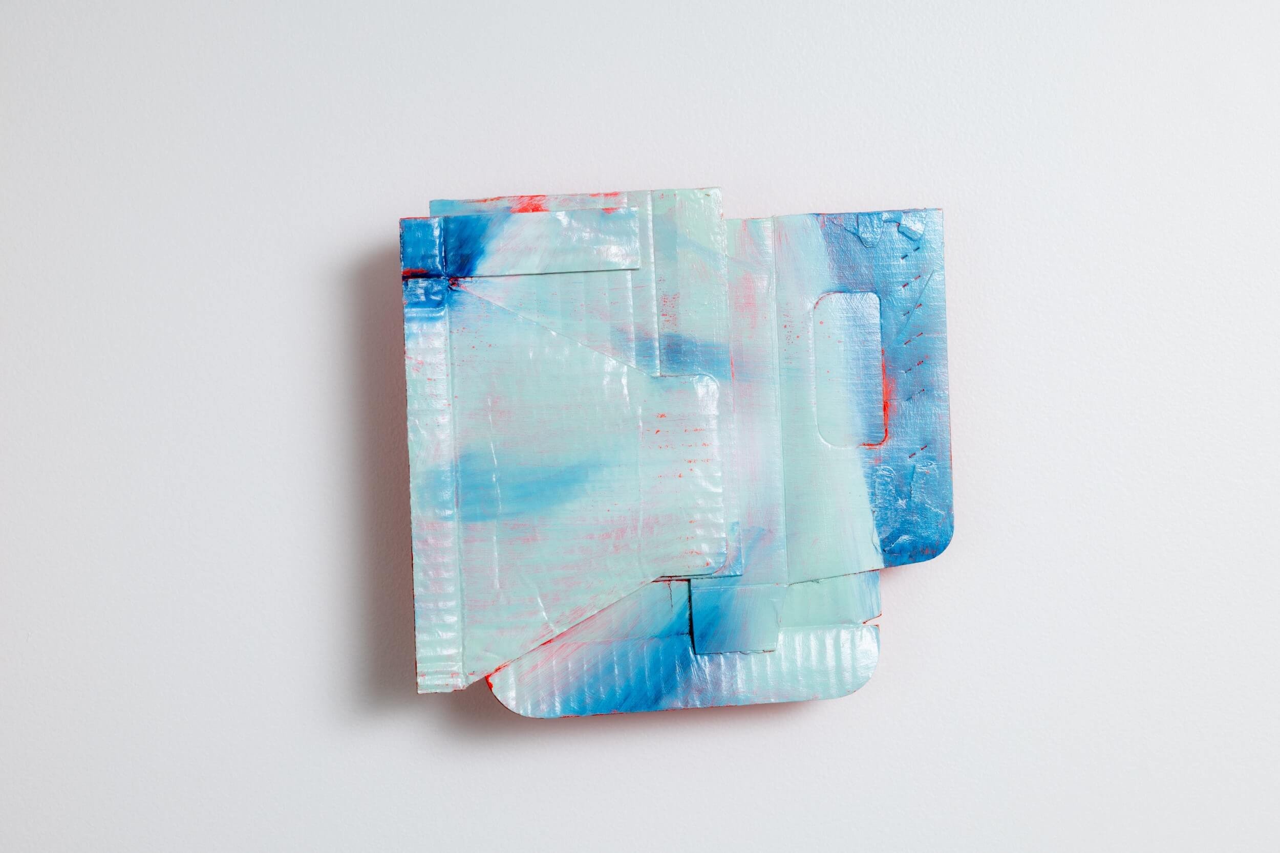 Withdraw  2025  Oil and acrylic on repurposed cardboard  