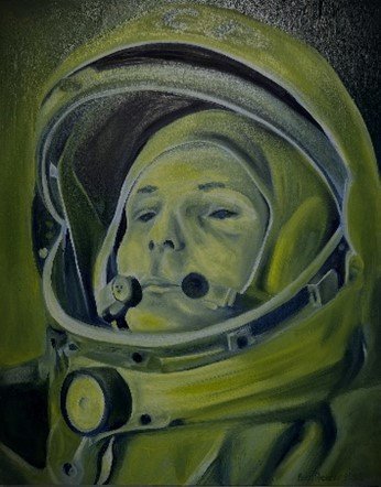 Space Race 2023 Oil and acrylic on canvas 61 cm x 76.2 cm