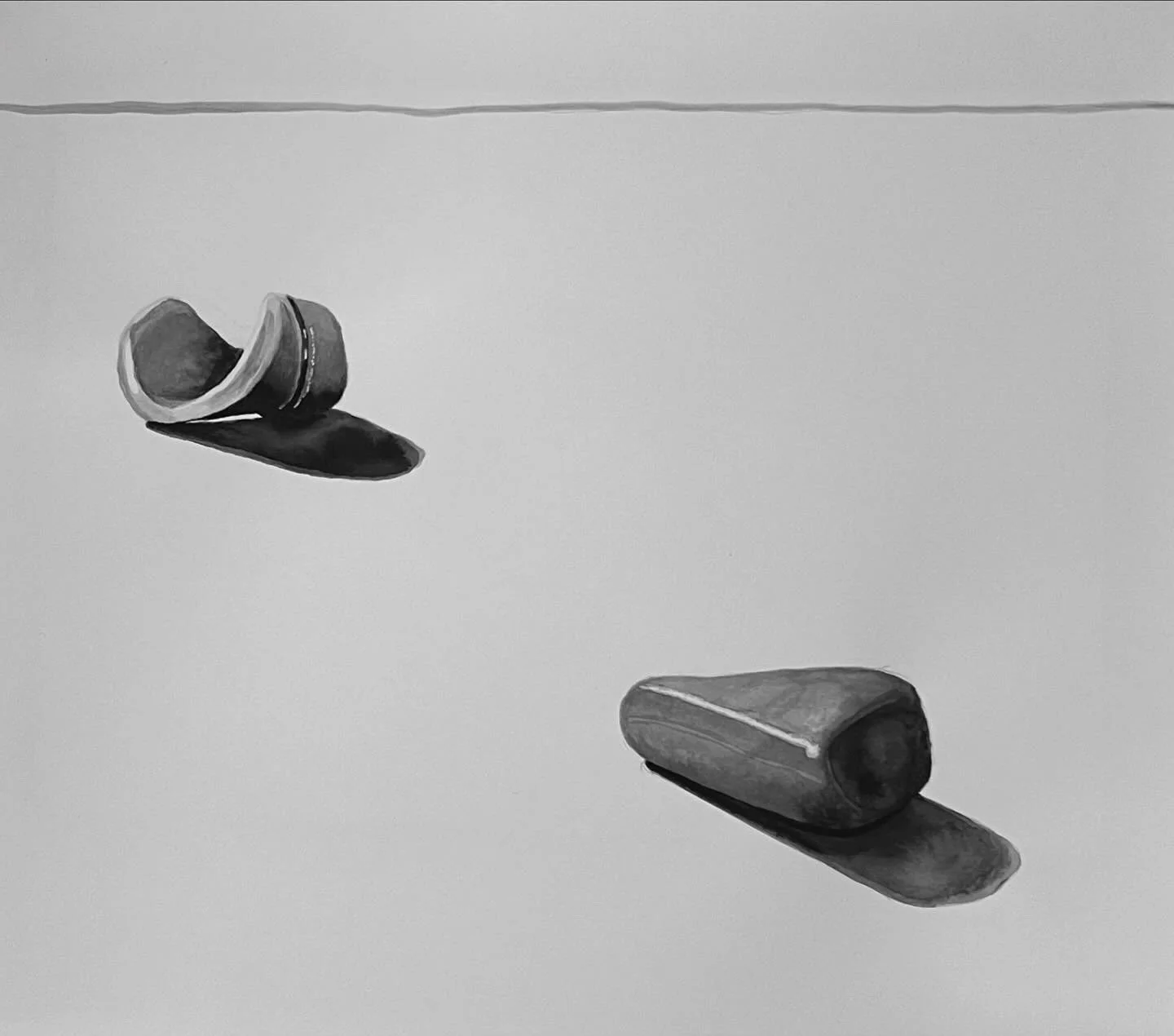 Materiality I    2024   Ink on paper   28 x 32 cm