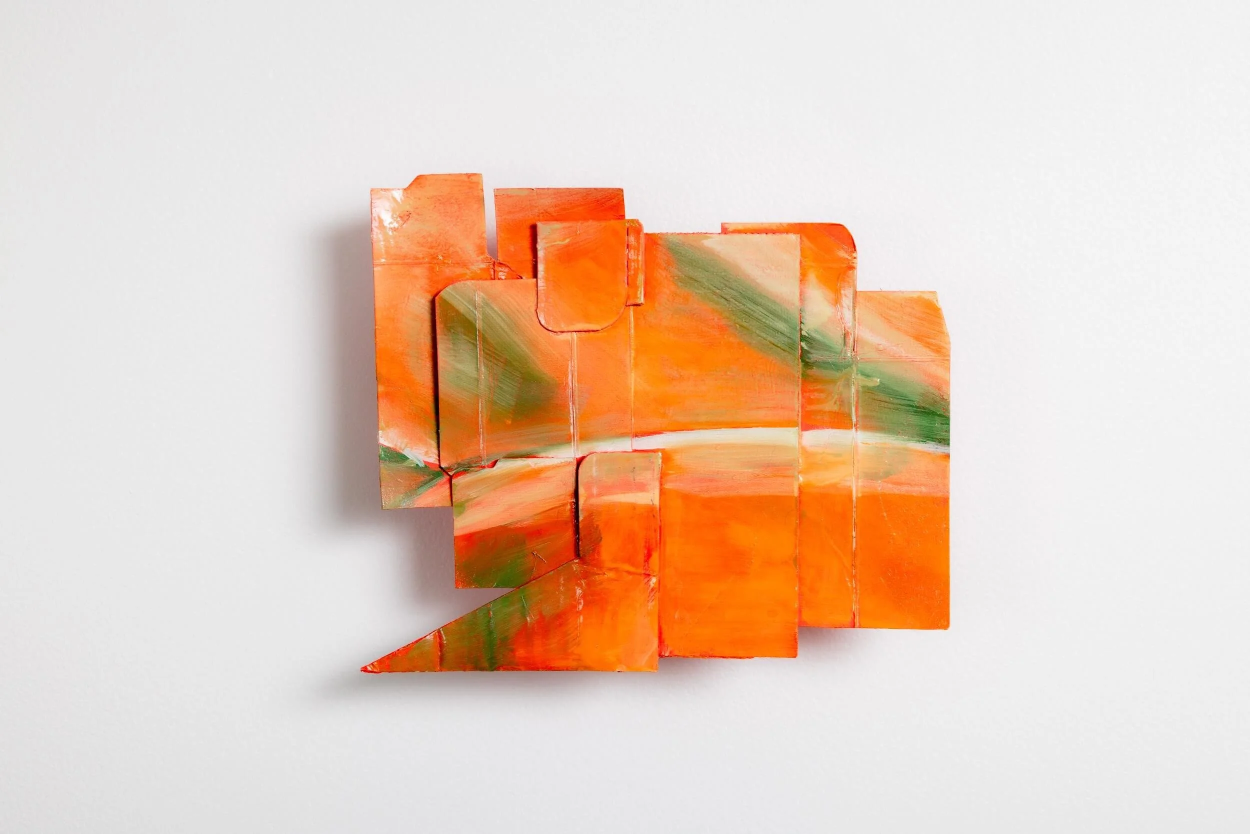 Nightmare  2025  Oil and acrylic on repurposed cardboard  