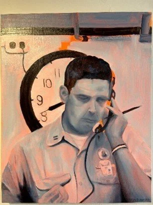 Very Important Man 2023 Oil and acrylic on canvas 61 cm x 76.2 cm