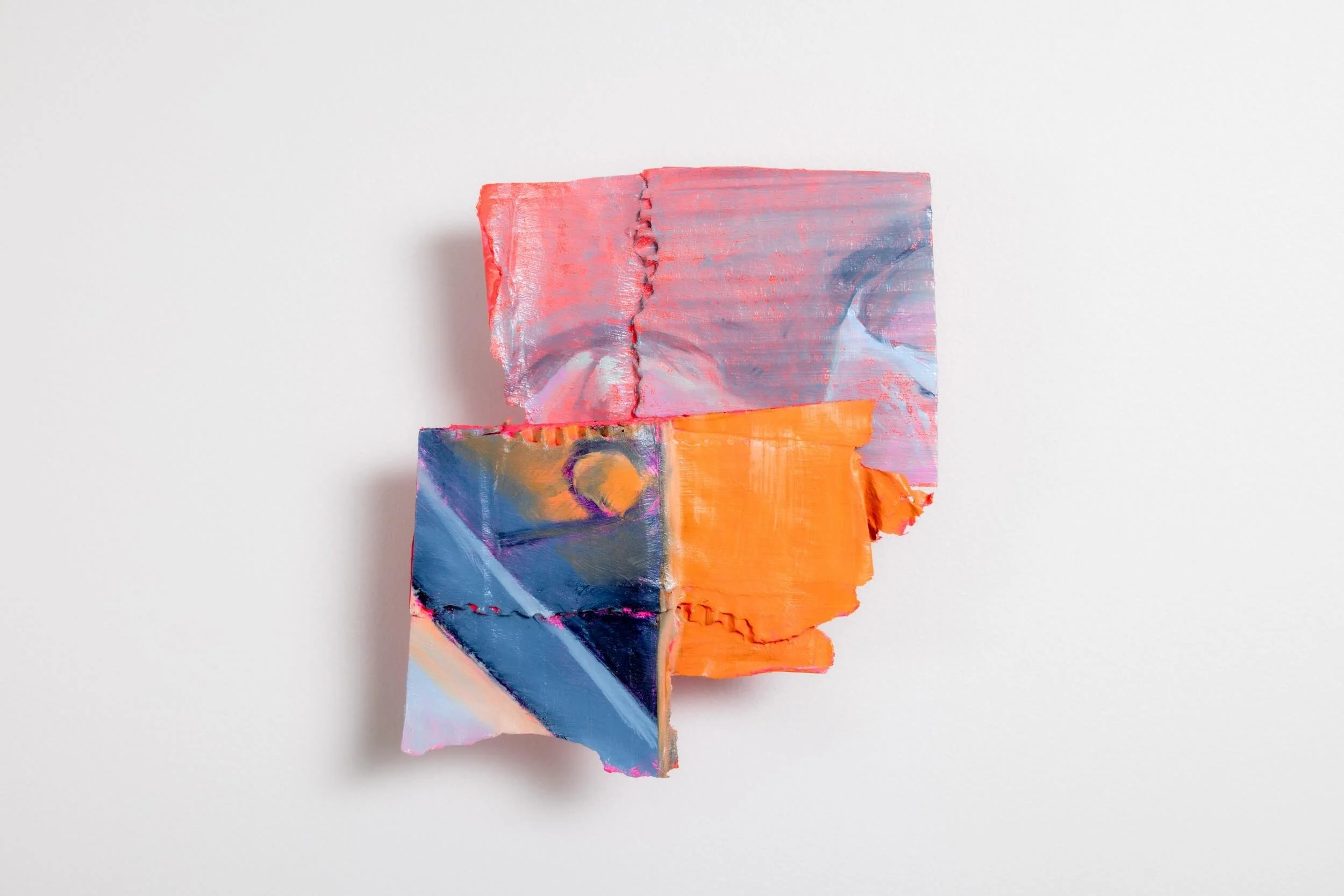 Flashback  2025  Oil and acrylic on repurposed cardboard  