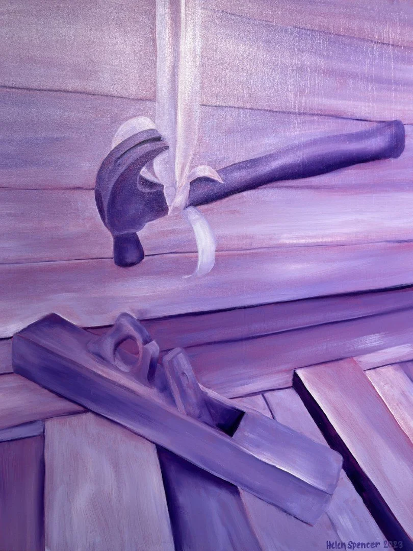 Old Trades 2023 Oil and acrylic on canvas 61 cm x 76.2 cm