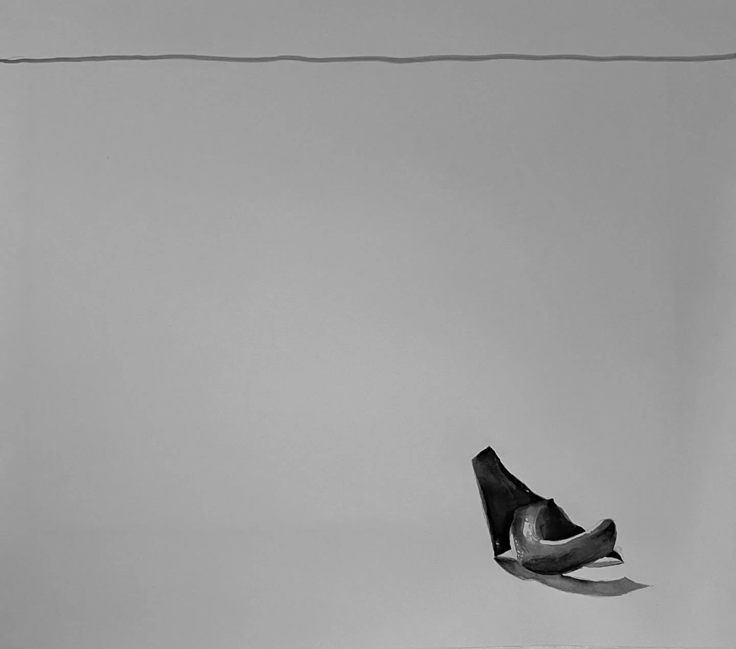 Materiality III  2024   Ink on paper   28 x 32 cm