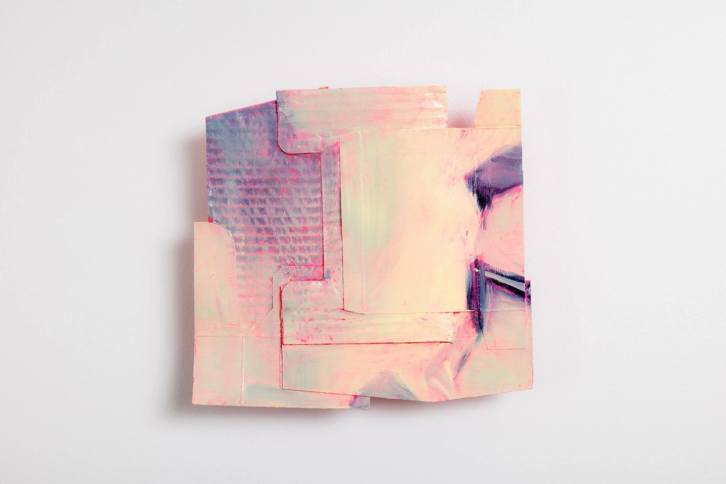 Hope  2026  Oil and acrylic on repurposed cardboard  