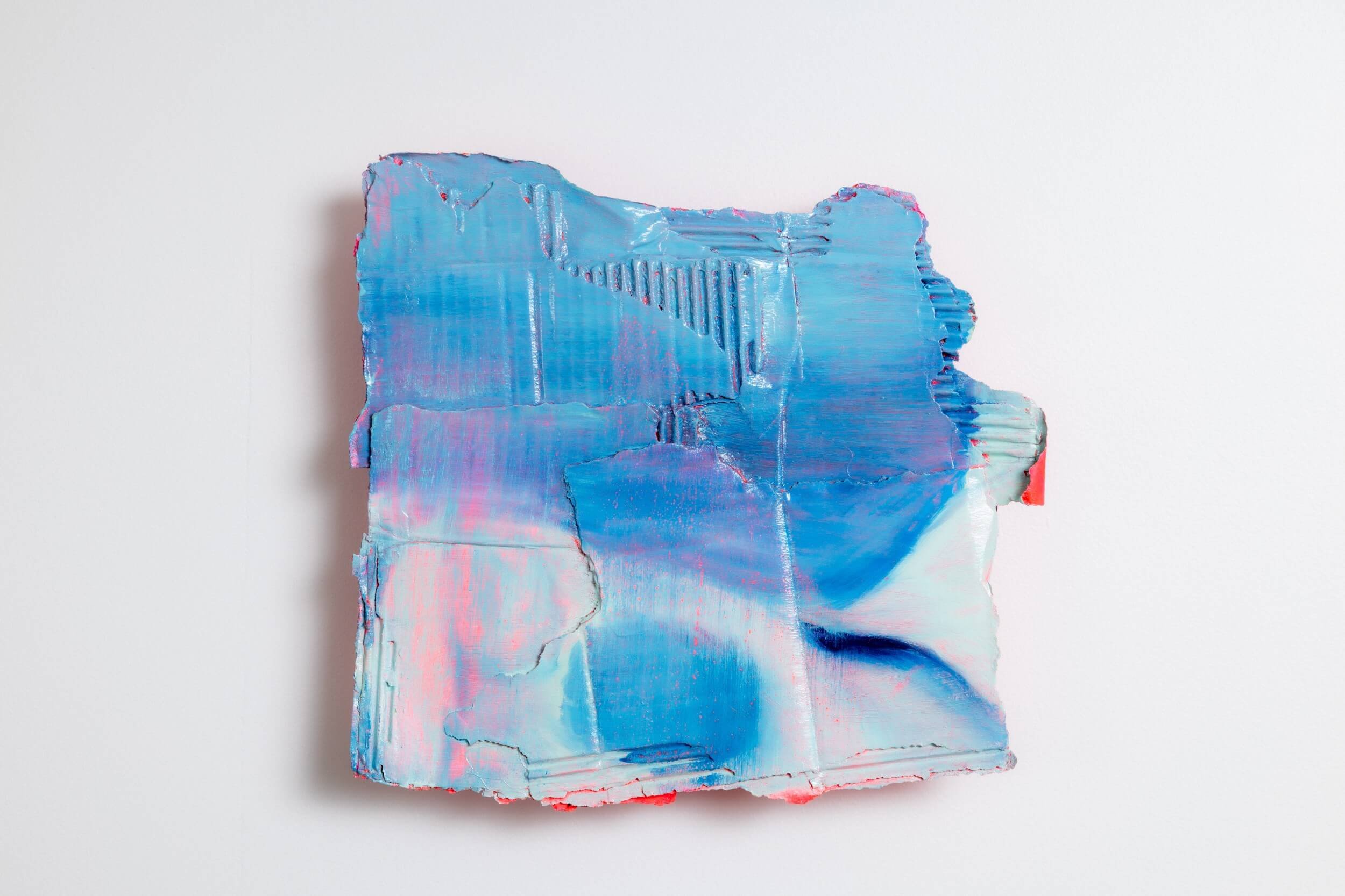 Sadness  2025  Oil and acrylic on repurposed cardboard  