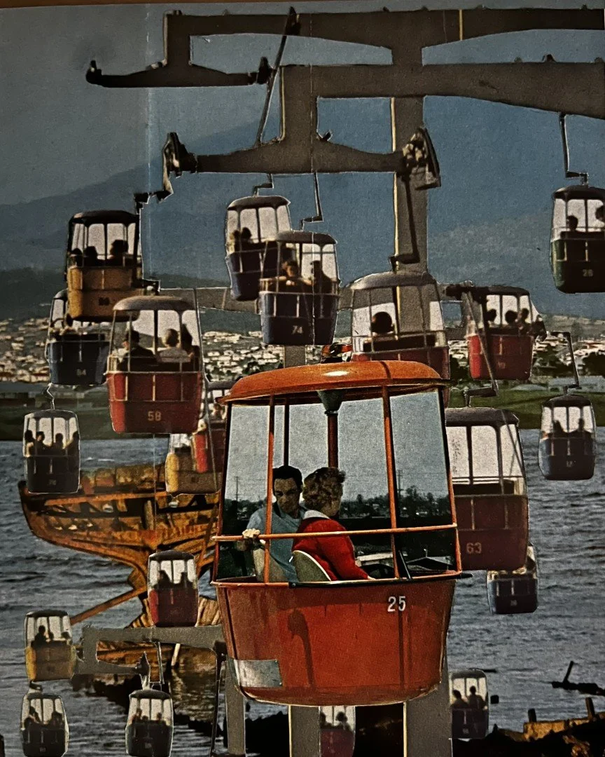 No Cable Car        2025     20 x 16 cm   Analogue collage 