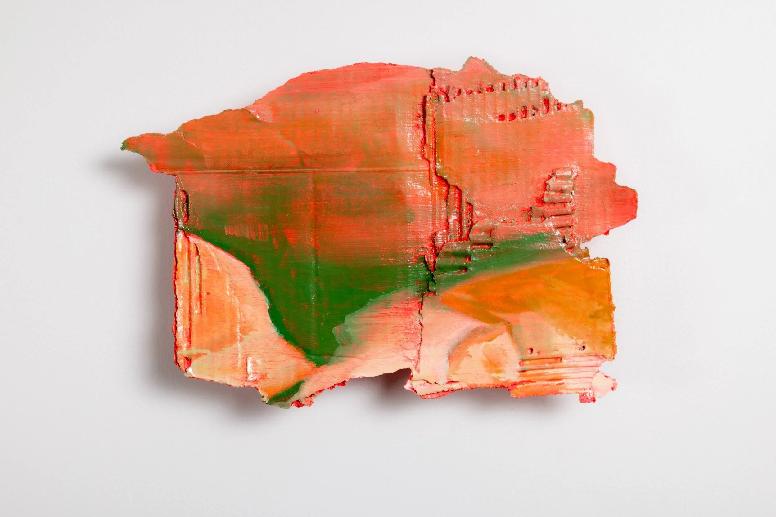 Soma  2025  Oil and acrylic on repurposed cardboard  