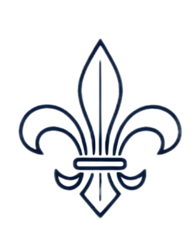 Fleur de lys symbol representing French heritage and culture