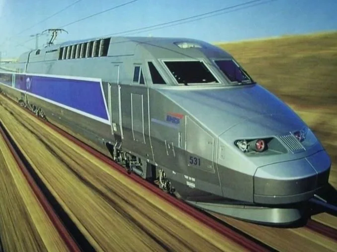 France high speed TGV train connecting cities across France and the EU