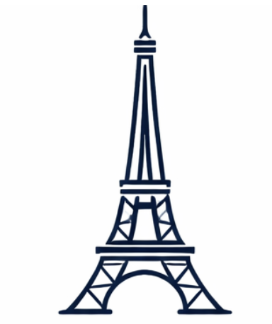 Eiffel Tower landmark representing Paris France