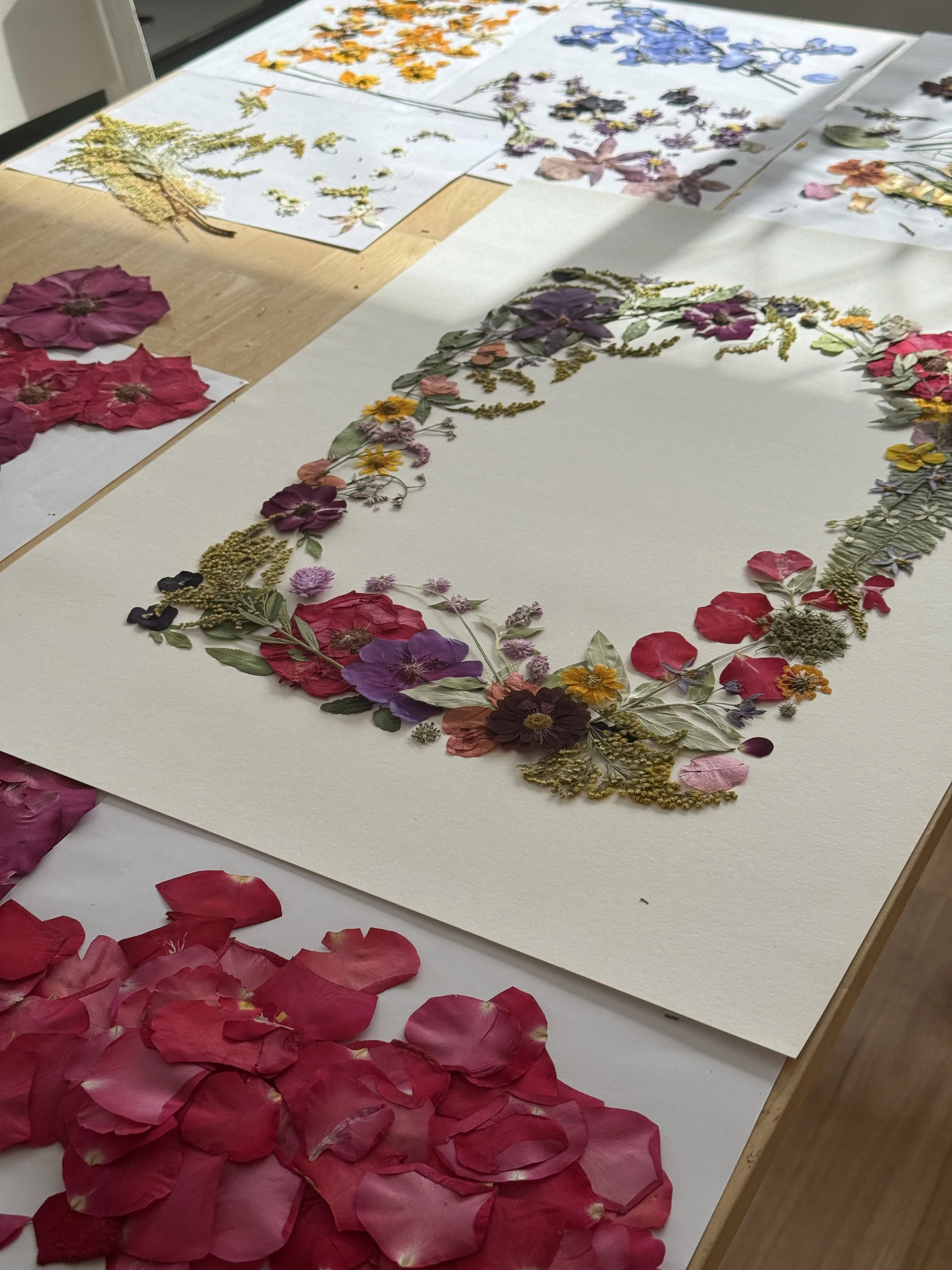 pressed flower design