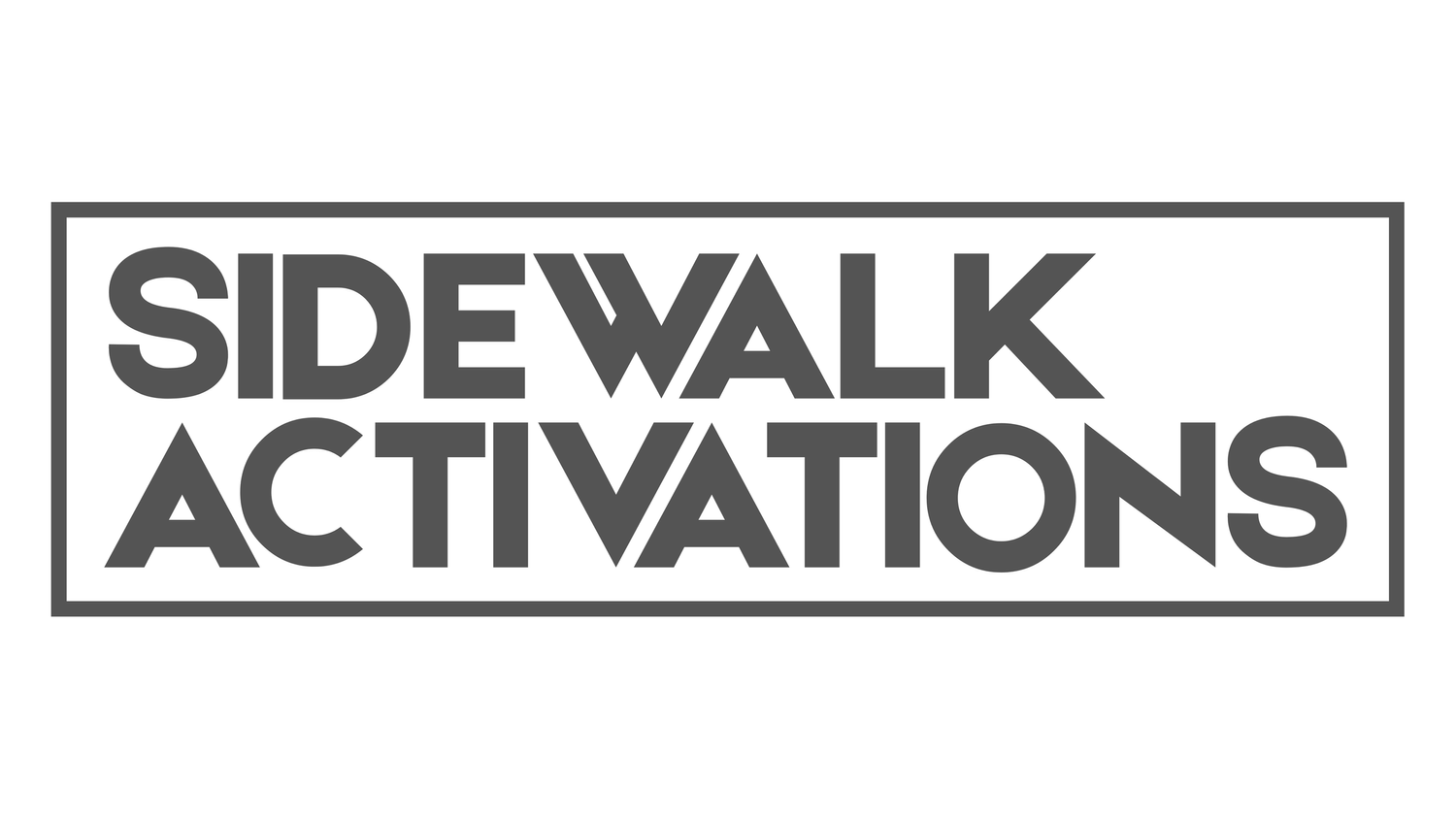 SIDEWALK ACTIVATIONS 