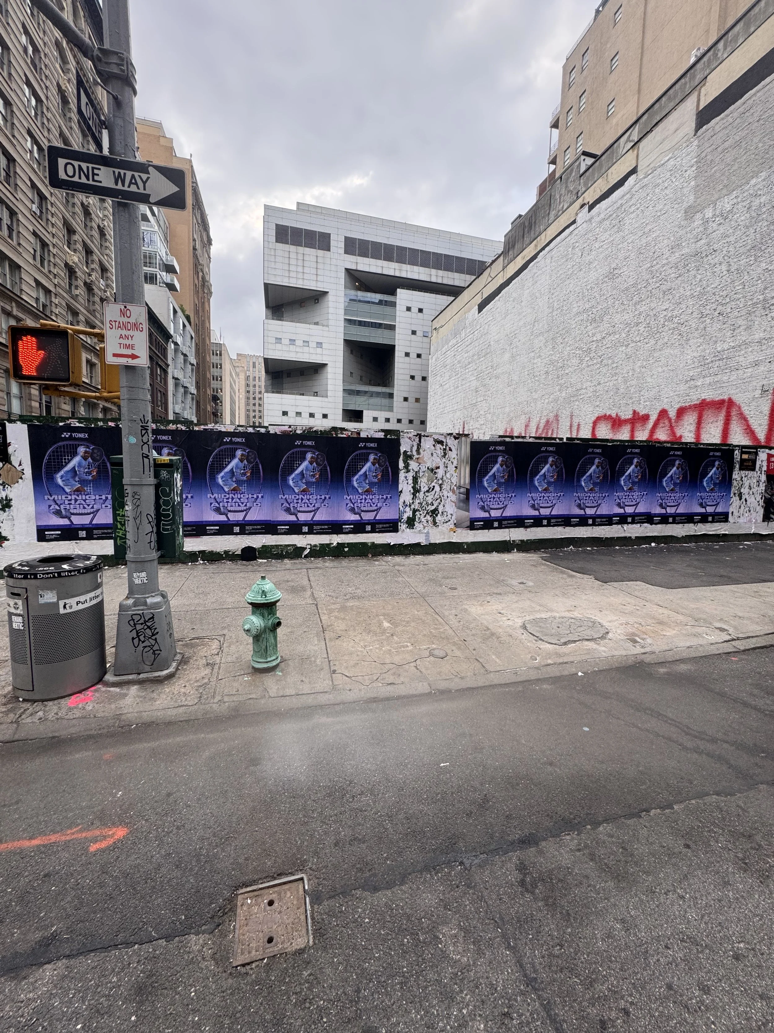 street posters on the streets of New York